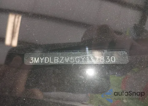 2016 Scion Ia from USA, damaged, VIN 3MYDLBZV5GY137830